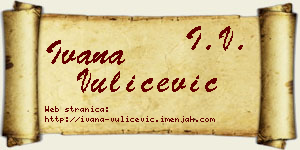 Ivana Vulićević vizit kartica